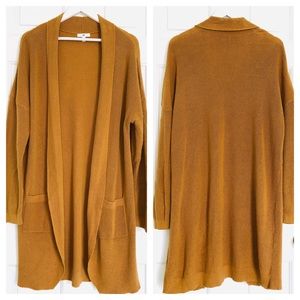 BP Mustard Yellow Long Cardigan, size 2x